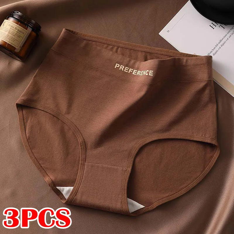 Selmira 3er-Pack Hohe Taille Nahtlose Slips – Weiche, Atmungsaktive, Bequeme Unterwäsche (Plus Size)