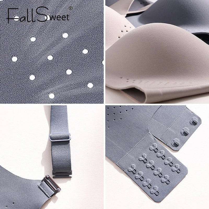 Selmira Plus-Size Nahtloser Wireless Sport-BH – Stoßfest, Weiche Unterstützung, Atmungsaktives Bralette