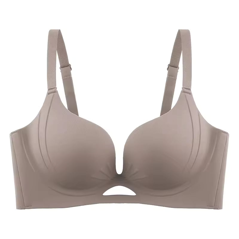 Selmira Nahtlos Unsichtbares Hollow Out Bralette – Drahtloser Push-up, Bequeme Atmungsaktive Unterwäsche