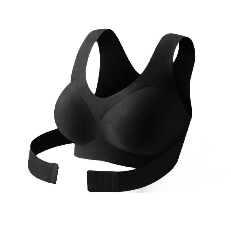 Selmira Haltungskorrektur Wireless Push-up BH – V-Ausschnitt, Breite Schulterträger zur Unterstützung