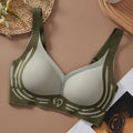 Selmira Nahtloser Push-up BH – Kein Stahlbügel, V-Ausschnitt Yoga Bralette für Damen
