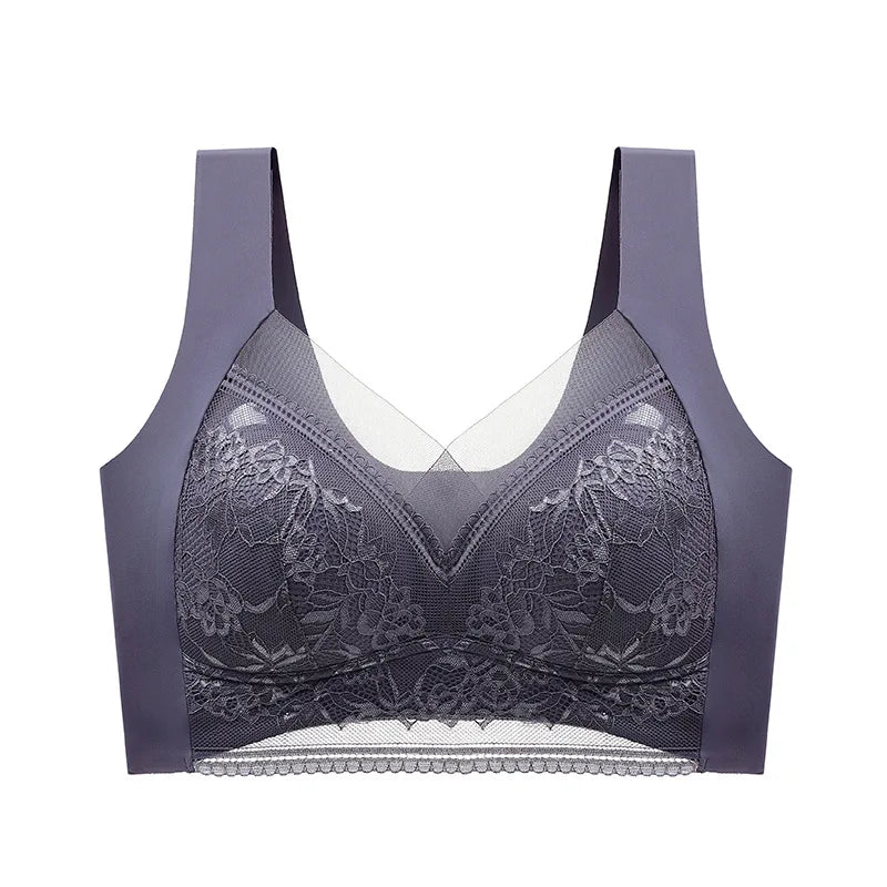 Selmira Spitzen Nahtloser Push-up BH – Wireless Bralette, Kein Stahlbügel, Große Größe Unterwäsche