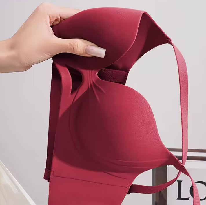 Selmira Nahtlos Unsichtbares Hollow Out Bralette – Drahtloser Push-up, Bequeme Atmungsaktive Unterwäsche