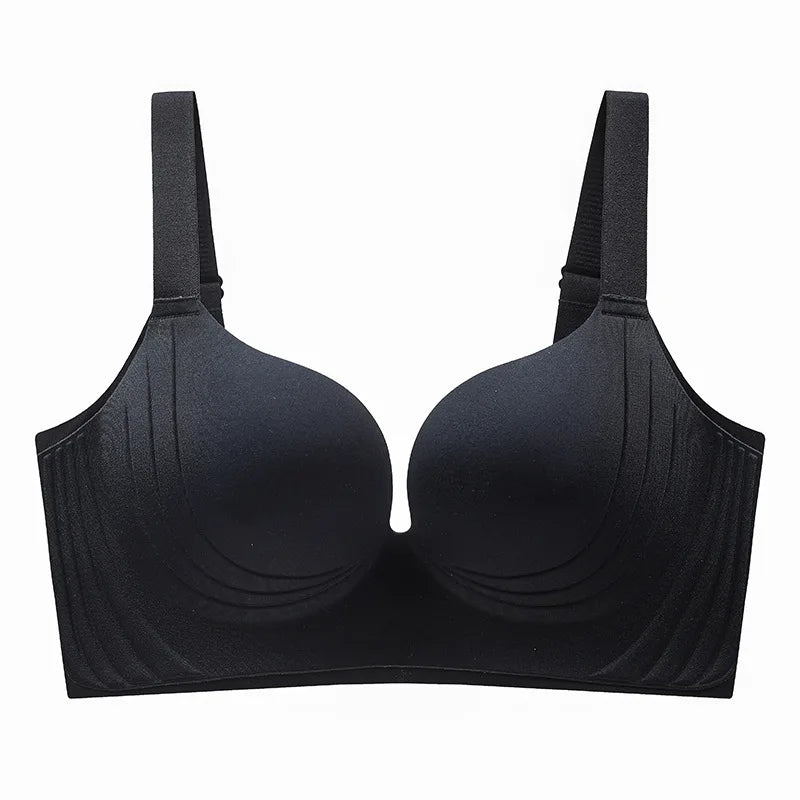 Selmira Plus-Size Push-up BH – Nahtloser Wireless Bralette, Weicher Komfort für Große Brüste