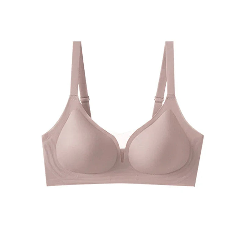 Selmira Wireless Push-up BH – Deep V Nahtloses Bralette für Kleine Brüste