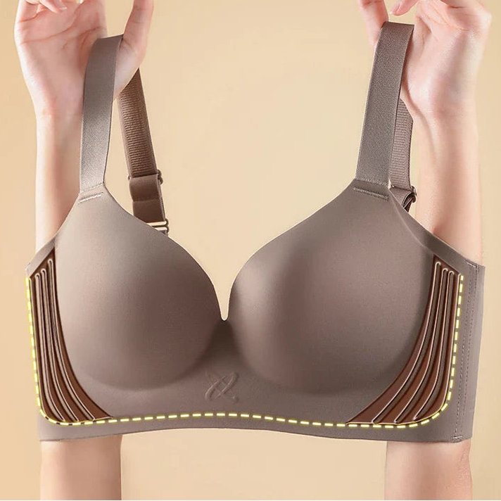 Selmira Drahtloser Plus-Size Push-up BH – Verstellbar, Bequeme Alltags-Unterwäsche für Große & Kleine Brüste