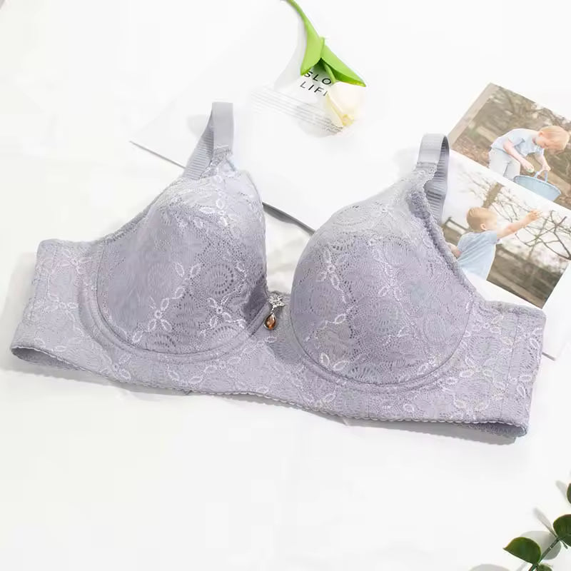 Selmira Plus-Size Push-up BH für Damen – Vollabdeckung, Unterbügel Spitze Brassiere