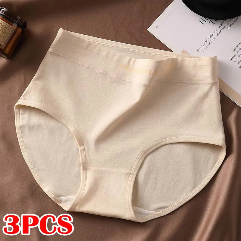 Selmira 3er-Pack Hohe Taille Nahtlose Slips – Weiche, Atmungsaktive, Bequeme Unterwäsche (Plus Size)