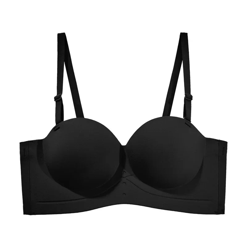 Selmira Nahtloser Strapless Push-up BH – Rutschfeste Wireless Bralette, Unsichtbarer Komfort