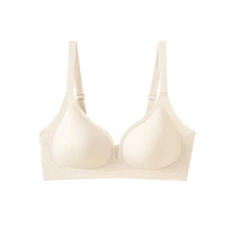 Selmira Wireless Push-up BH – Deep V Nahtloses Bralette für Kleine Brüste