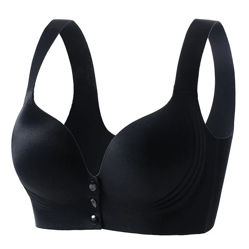 Selmira Frontverschluss Push-up BH – Drahtlos, Weich & Bequem, Große Größe Bralette