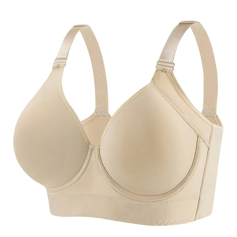 Selmira Vollabdeckender Push-up BH für Damen – Tiefer Cup, Bügel-Bralette, Glättende Unterstützung