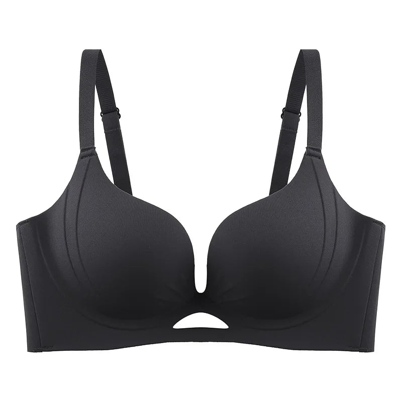 Selmira Nahtlos Unsichtbares Hollow Out Bralette – Drahtloser Push-up, Bequeme Atmungsaktive Unterwäsche