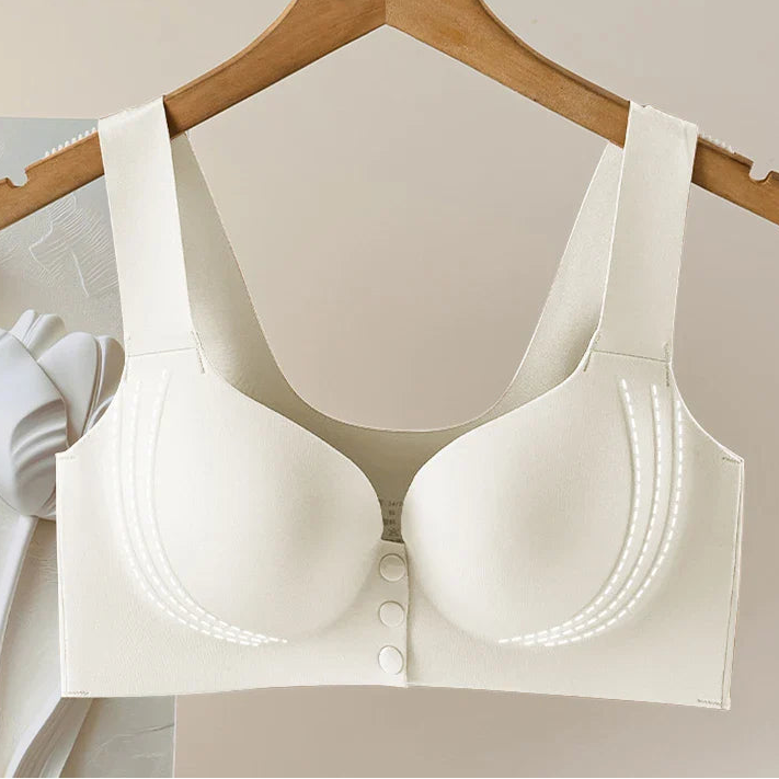 Selmira Frontverschluss Push-up BH – Drahtlos, Weich & Bequem, Große Größe Bralette
