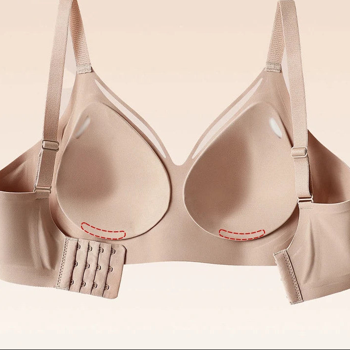 Selmira Push-up BH – Kleine Brüste Buchstaben Print Bralette, Bequemer Nahtloser BH