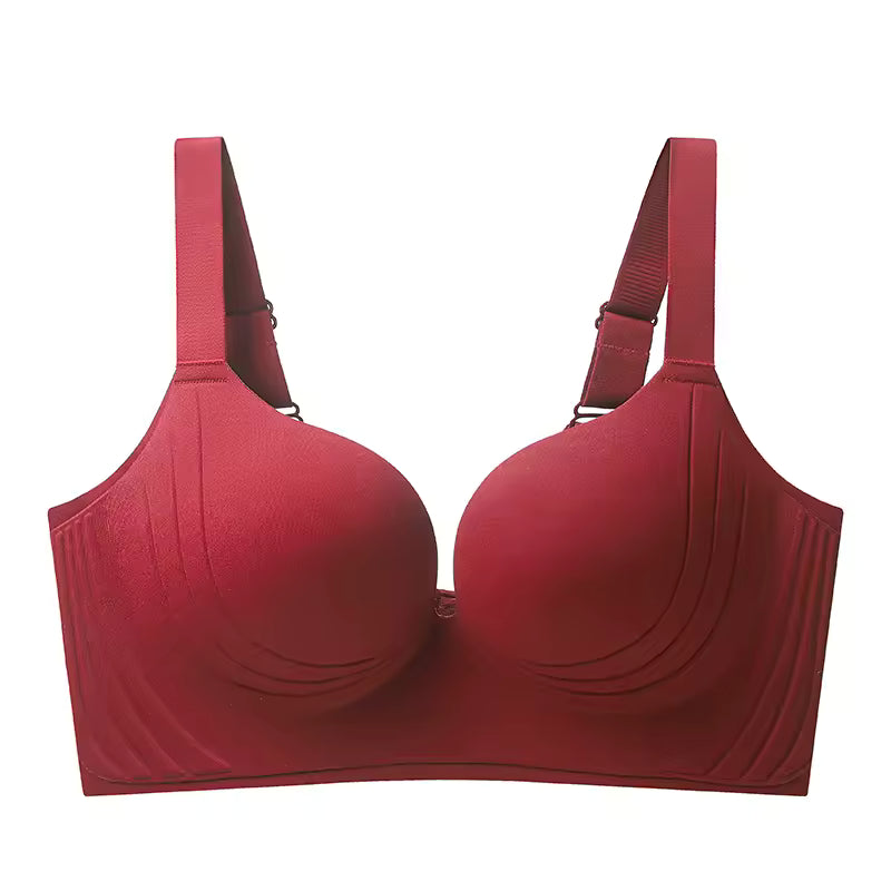 Selmira Plus-Size Push-up BH – Nahtloser Wireless Bralette, Weicher Komfort für Große Brüste