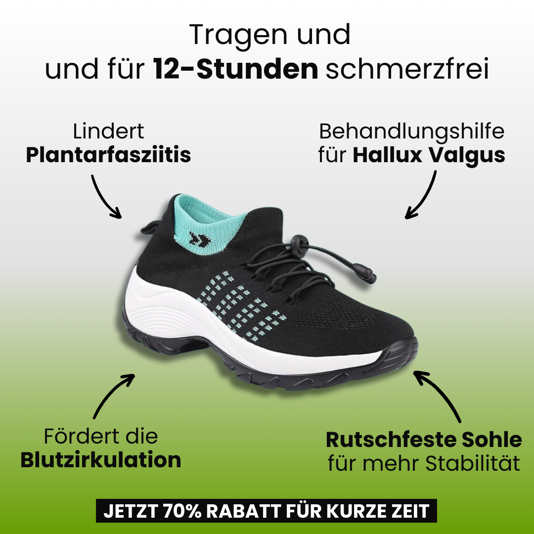 Damen Komfortschuhe – Ergonomische Alltagsschuhe mit flexibler Sohle und breiter Passform