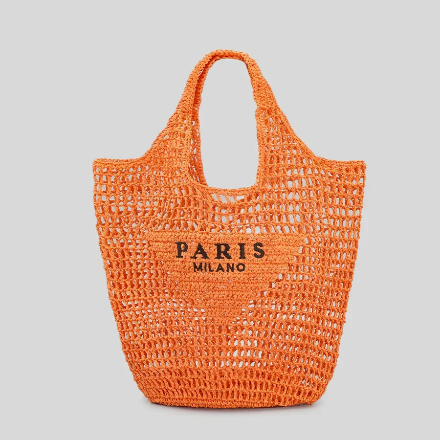 Selmira | Handgewebte Tasche mit Selmira- und Milano-Aufdruck