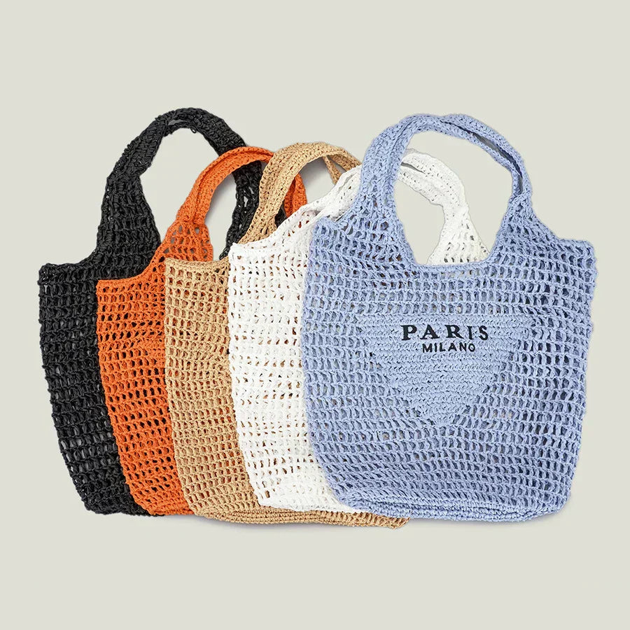 Selmira | Handgewebte Tasche mit Selmira- und Milano-Aufdruck