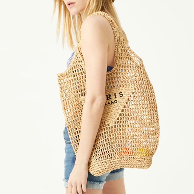 Selmira | Handgewebte Tasche mit Selmira- und Milano-Aufdruck