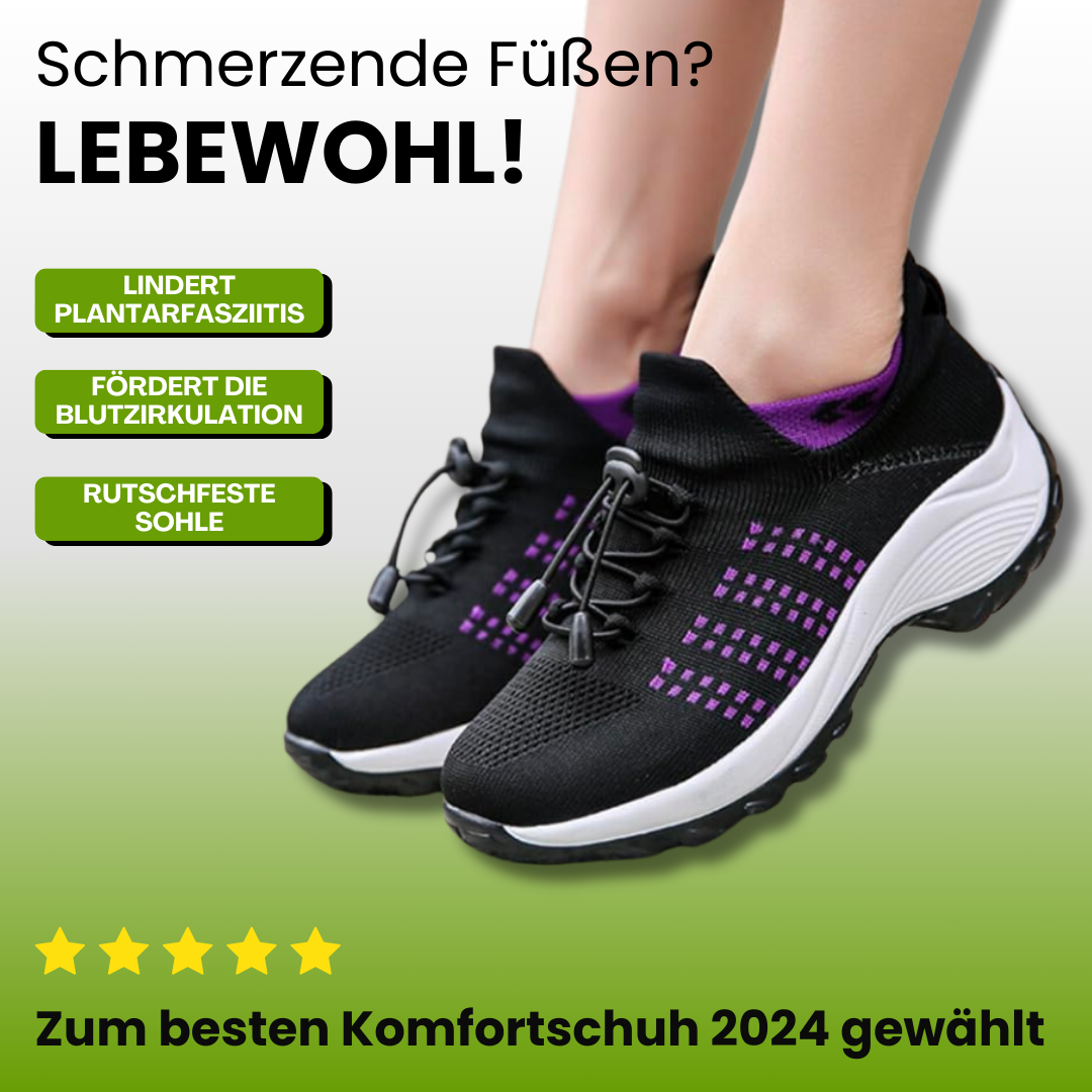 Damen Komfortschuhe – Ergonomische Alltagsschuhe mit flexibler Sohle und breiter Passform