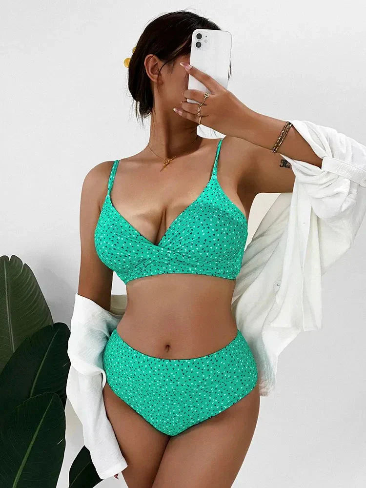 Damen Bikini Set mit Hoher Taille & Sommer-Strandmode | Selmira