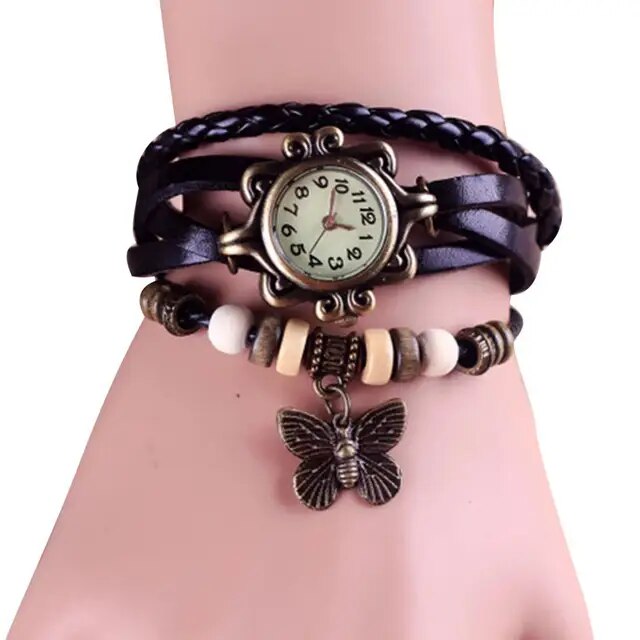 Selmira – Damen-Accessoire-Uhr mit Vintage-Blumenarmband