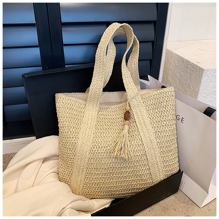Selmira | Sommertasche Aus Stroh mit Lässigem Design