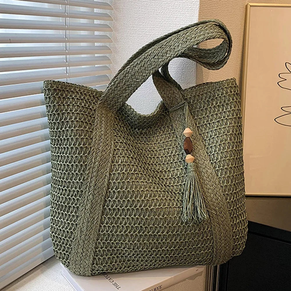 Selmira | Sommertasche Aus Stroh mit Lässigem Design
