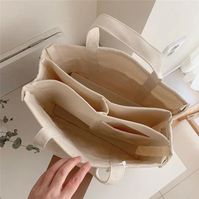 Selmira - Canvas-Tasche mit Mehrfachfächern