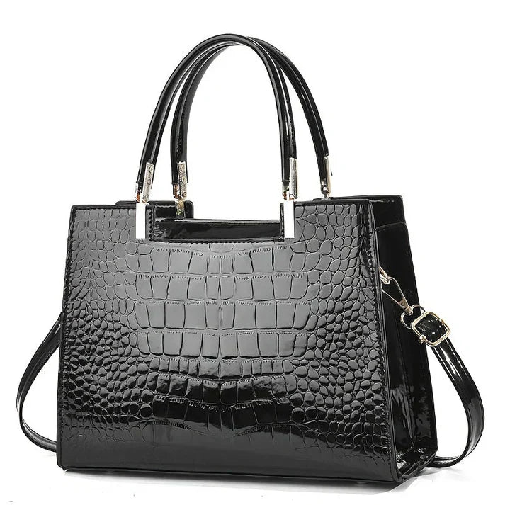 Selmira | Frauen glänzende handtasche