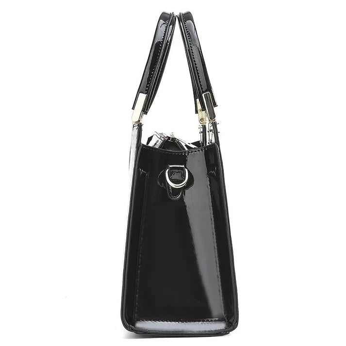 Selmira | Frauen glänzende handtasche