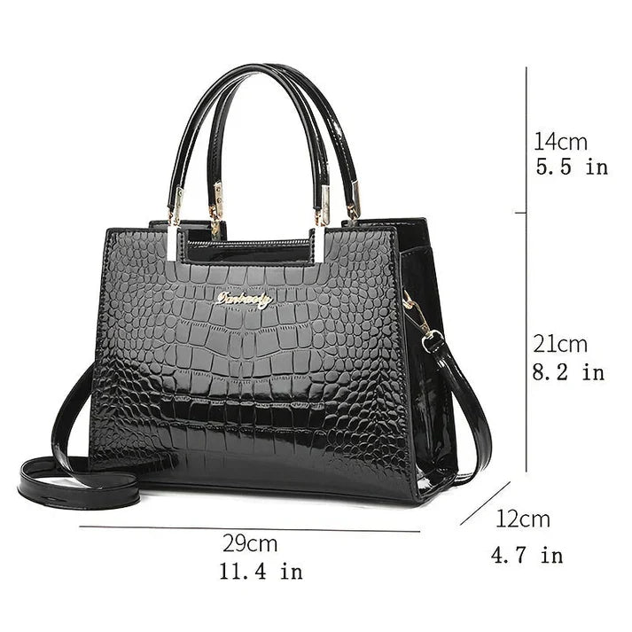 Selmira | Frauen glänzende handtasche
