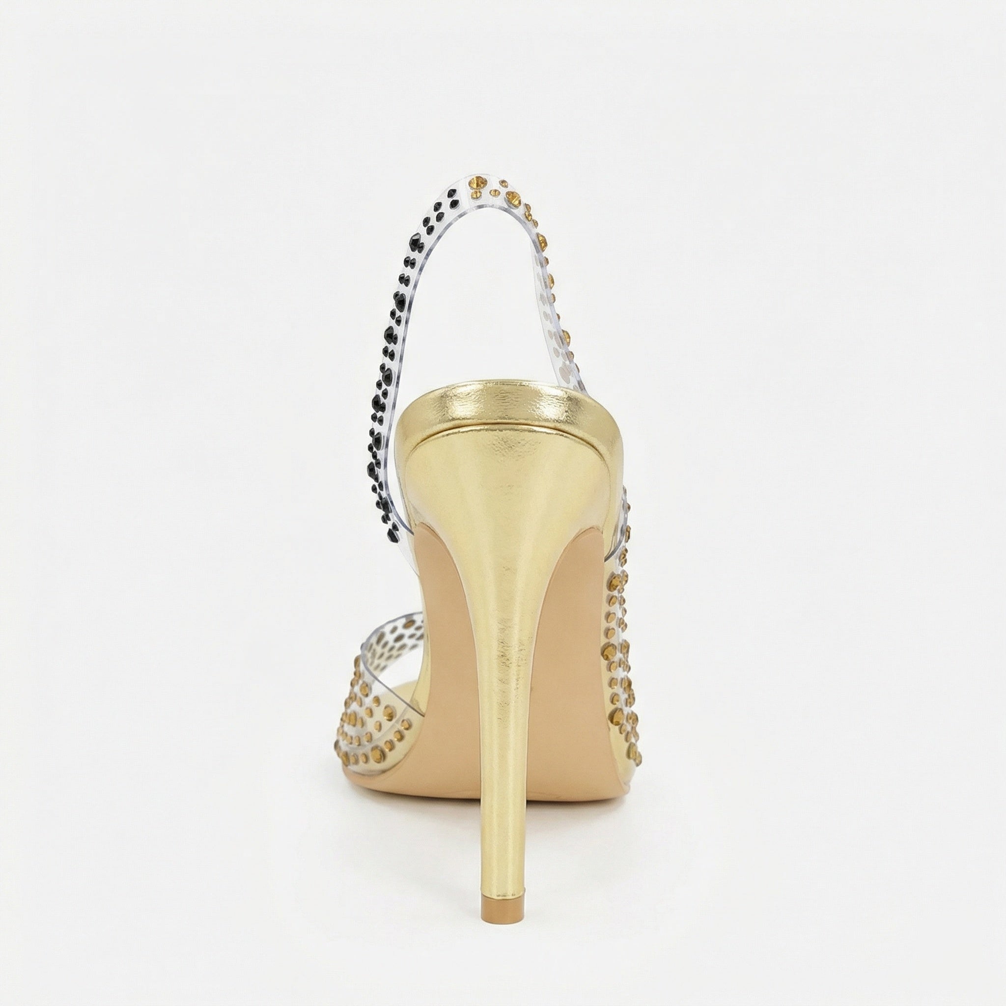 Damen Glamouröse High Heel Sandalen mit funkelndem Strassbesatz Selmira