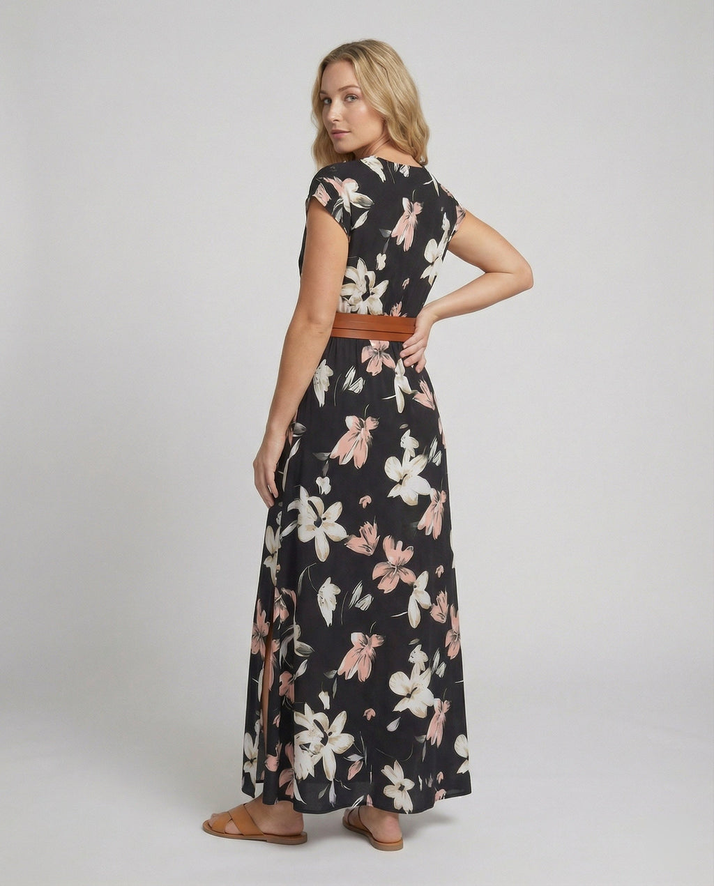 Boho Langes Maxikleid mit Blumenmuster für Sommer & Urlaub | Selmira