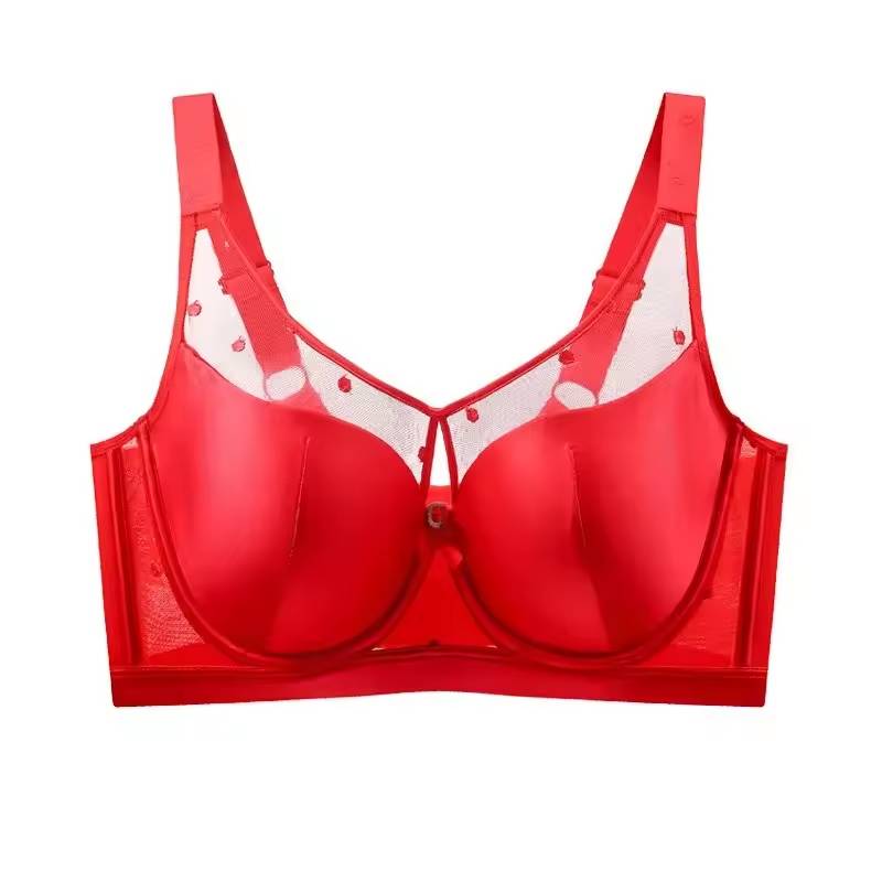 Selmira Groß-Size Push-up BH für Damen – Nahtloser Drahtloser BH, Strassdetail, Bequeme Unterwäsche