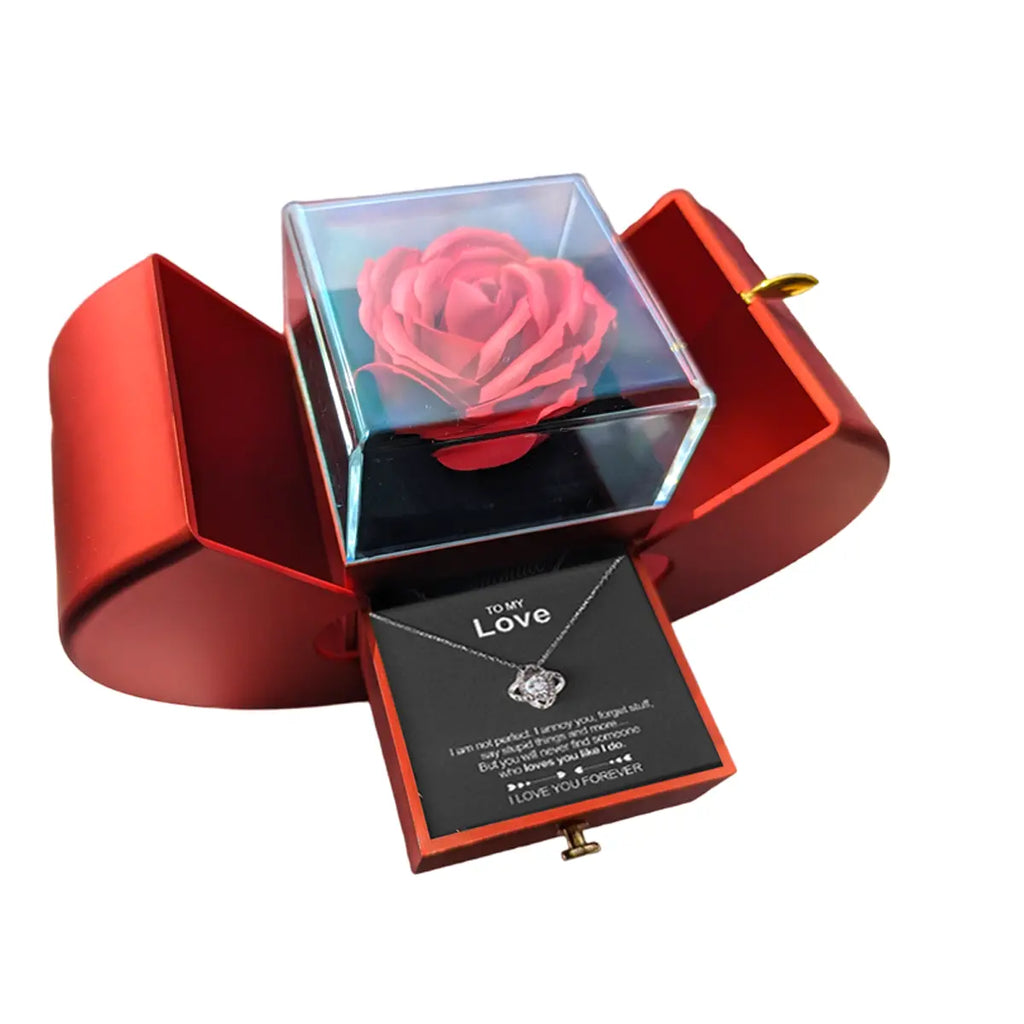 Selmira Liebe Halskette Luxus Rose Box