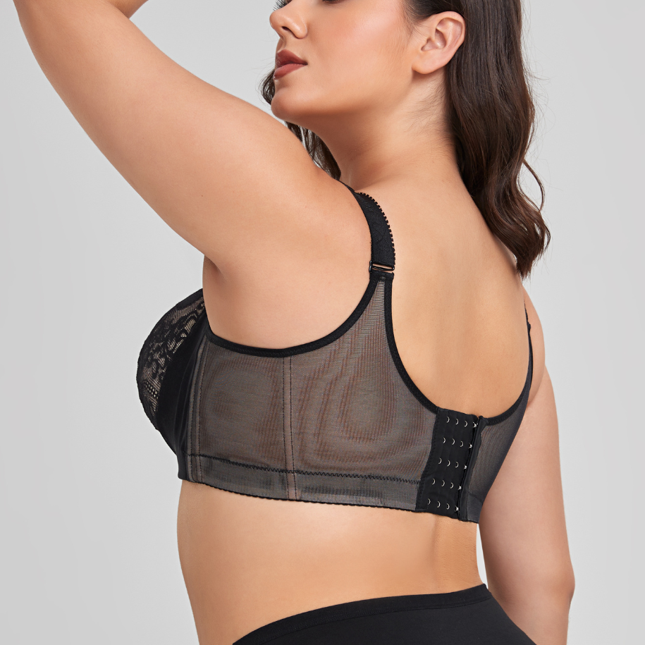 Selmira Push-Up BH mit Spitze | Komfort BH mit Halt & natürlichem Push-Up