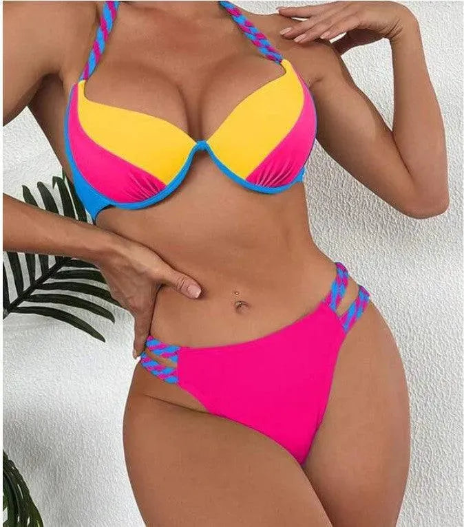 Selmira | Hochgeschnittener Bikini Badeanzug