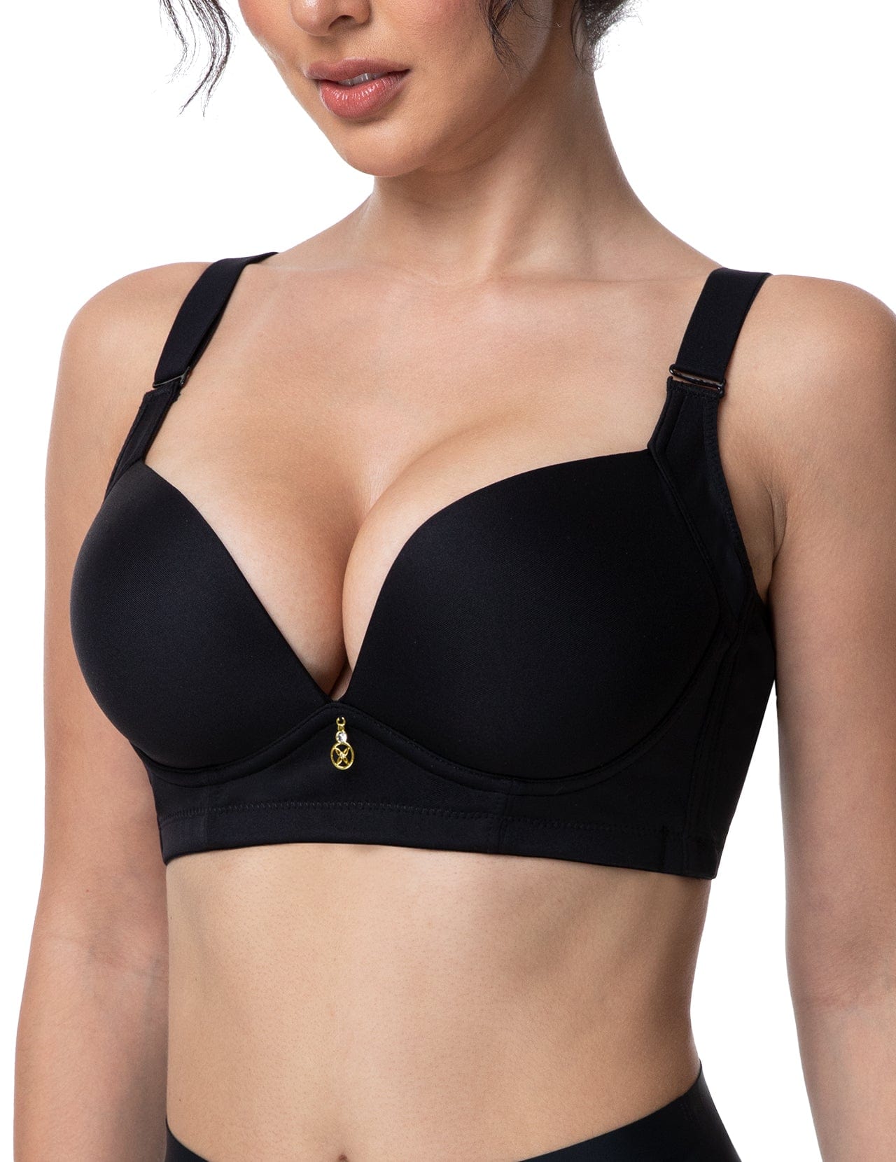 Selmira bügelloser Push-up-BH mit 2-Cup-Polsterung und glättendem Rücken