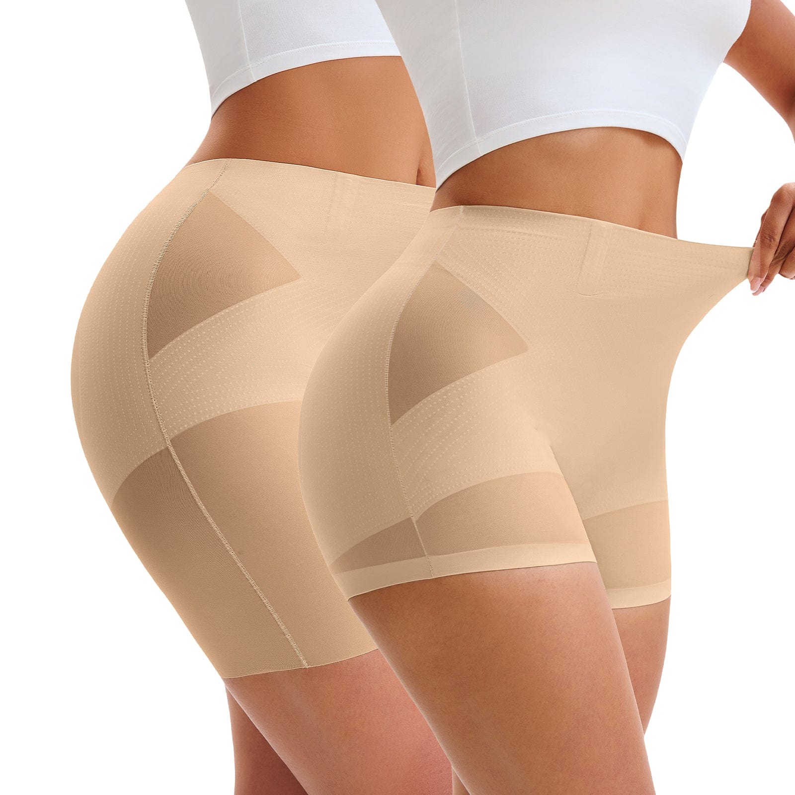 Selmira nahtlose Shapewear-Shorts mit mittelhohem Bund und Bauchkontrolle