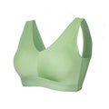 Bügelloser Sport-BH in Plus Size, nahtlos und bequem, Grün