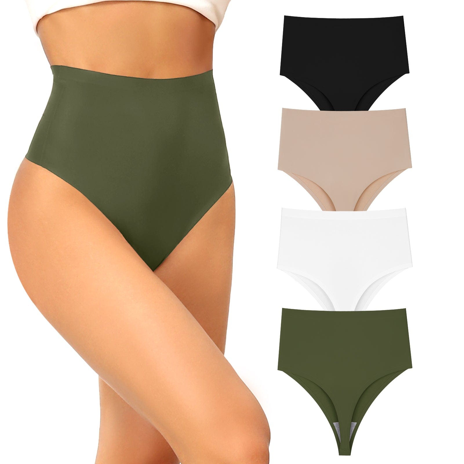 No-Show-High-Waist-String für Damen