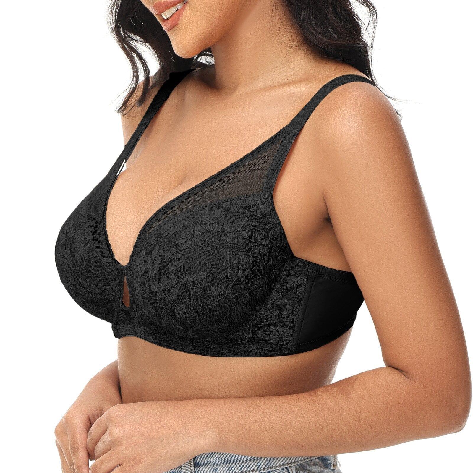 Spitzen-Push-up-BH mit Bügel und Polsterung, 1 Cup mehr