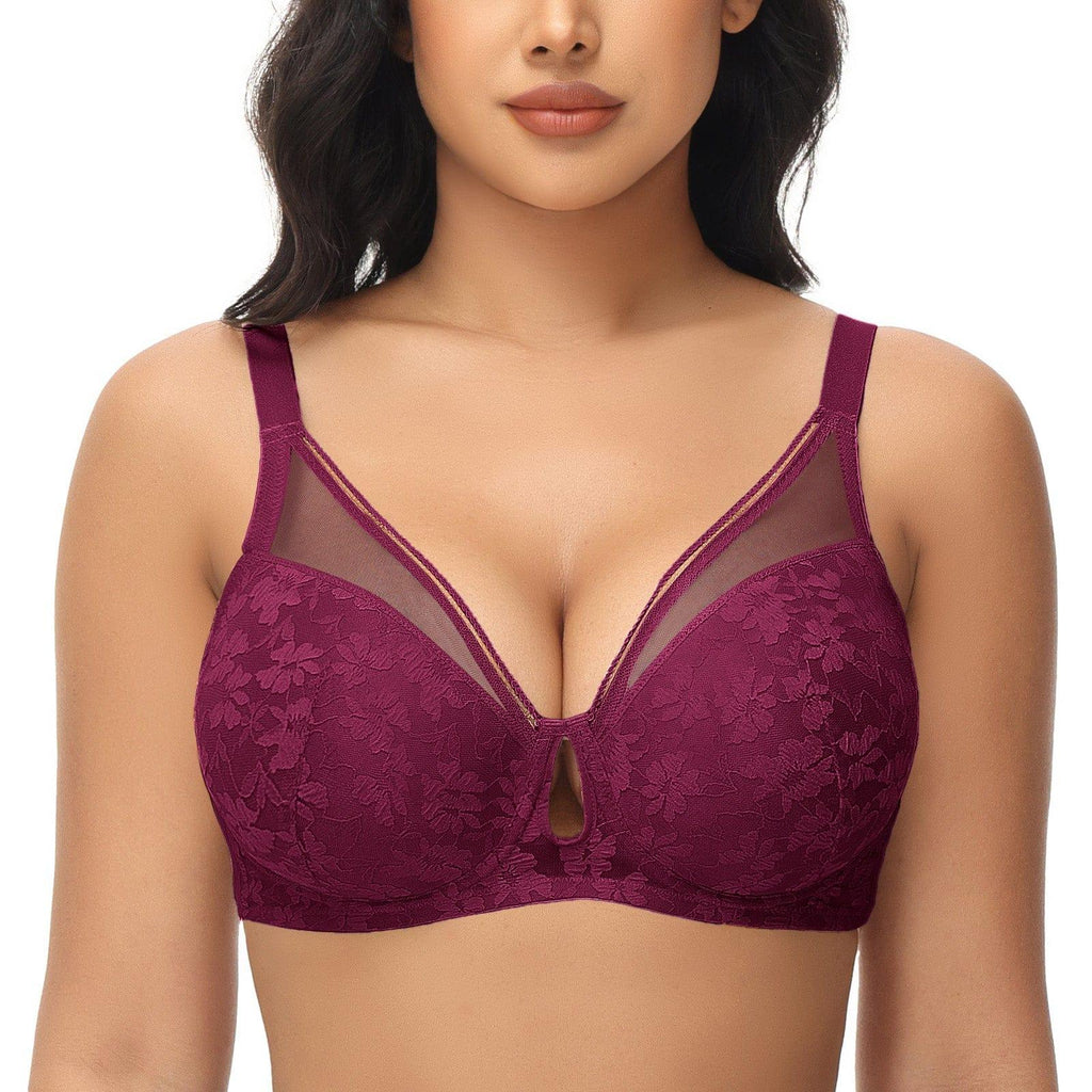 Spitzen-Push-up-BH mit Bügel und Polsterung, 1 Cup mehr