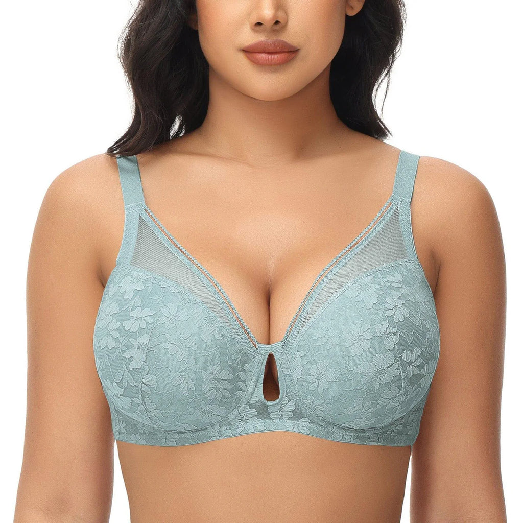 Spitzen-Push-up-BH mit Bügel und Polsterung, 1 Cup mehr