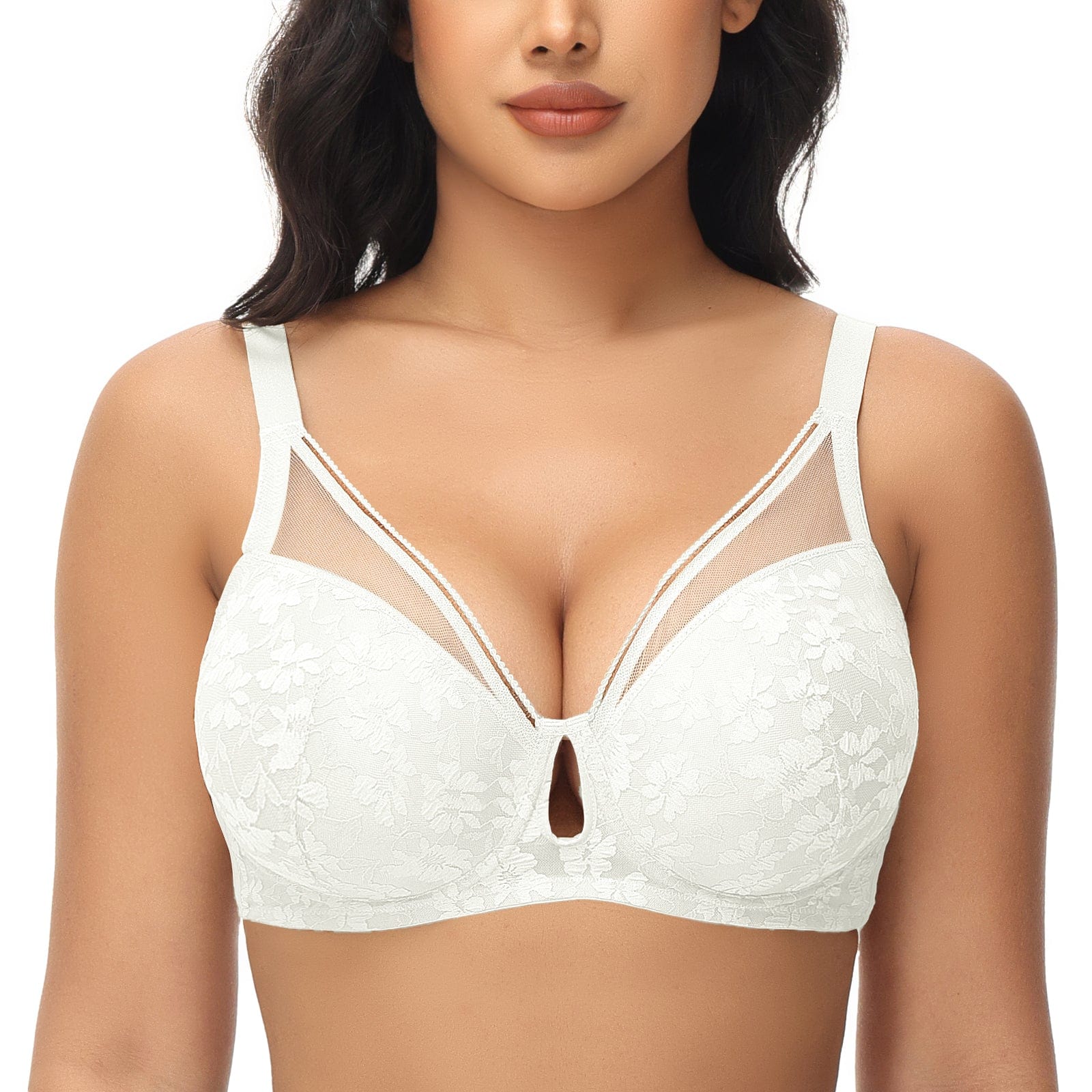 Spitzen-Push-up-BH mit Bügel und Polsterung, 1 Cup mehr