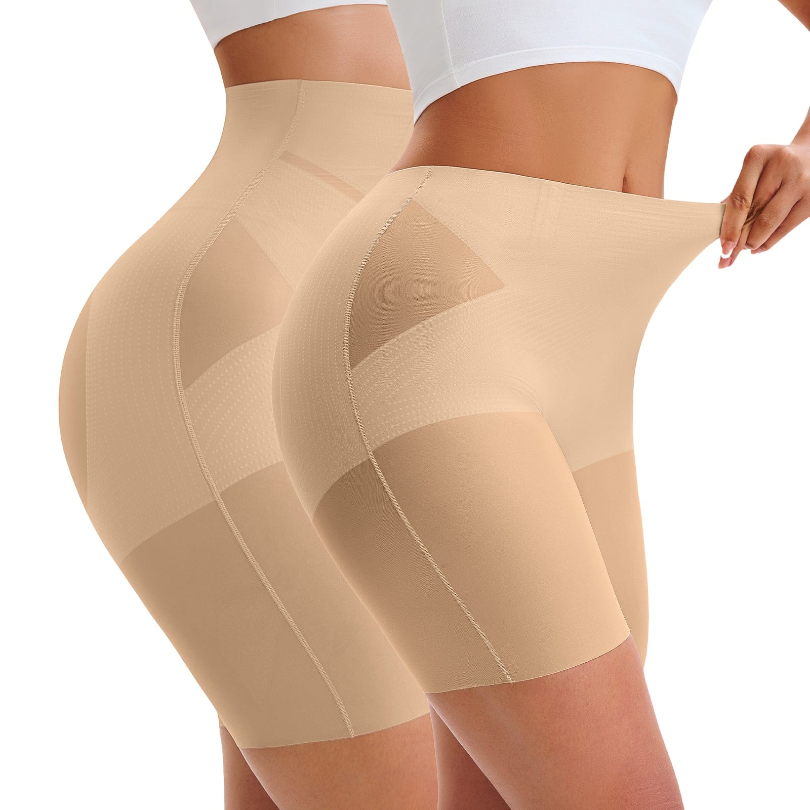 Selmira nahtlose Shapewear-Shorts mit mittelhohem Bund und Bauchkontrolle