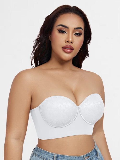Multiway-Bustier-BH mit abnehmbaren Trägern und langem Schnitt