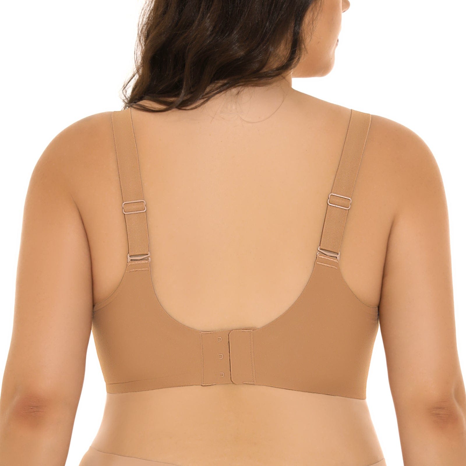 Nahtloser bügelloser V-Ausschnitt-BH für Damen in Plus Size
